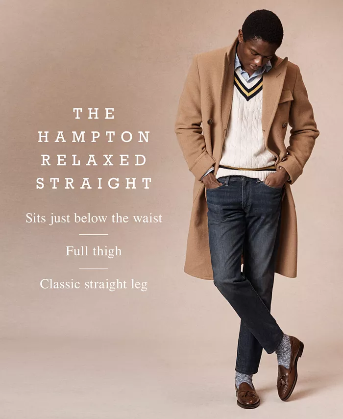 Мужские джинсы Big & Tall Hampton Relaxed Straight Polo Ralph Lauren, слоновая кость/кремовый — фото 4