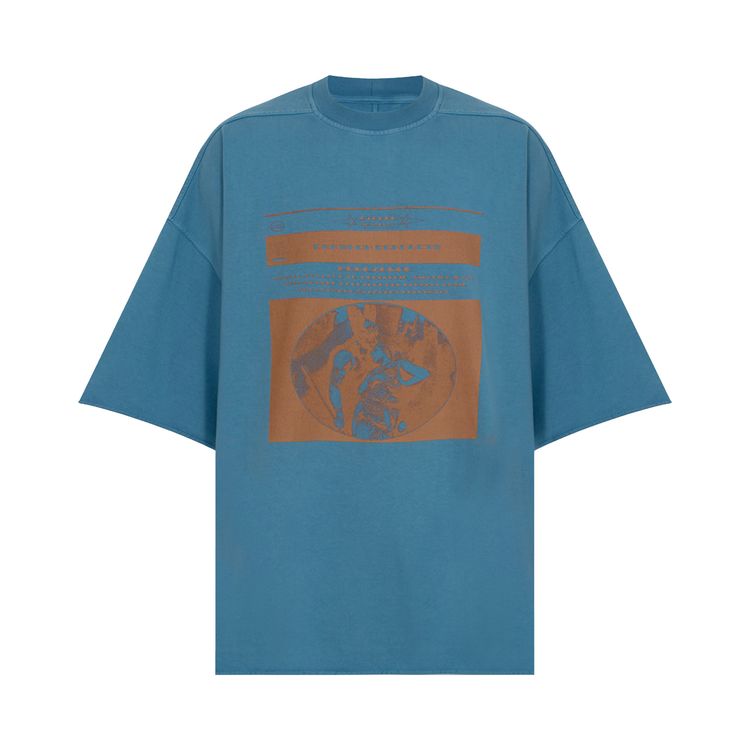 

Футболка Rick Owens DRKSHDW Tommy T-Shirt 'Toothpaste/Orange', синий