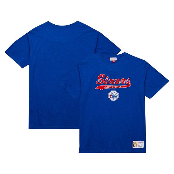 

Мужская футболка slub с аппликацией philadelphia 76ers hardwood classics Mitchell & Ness