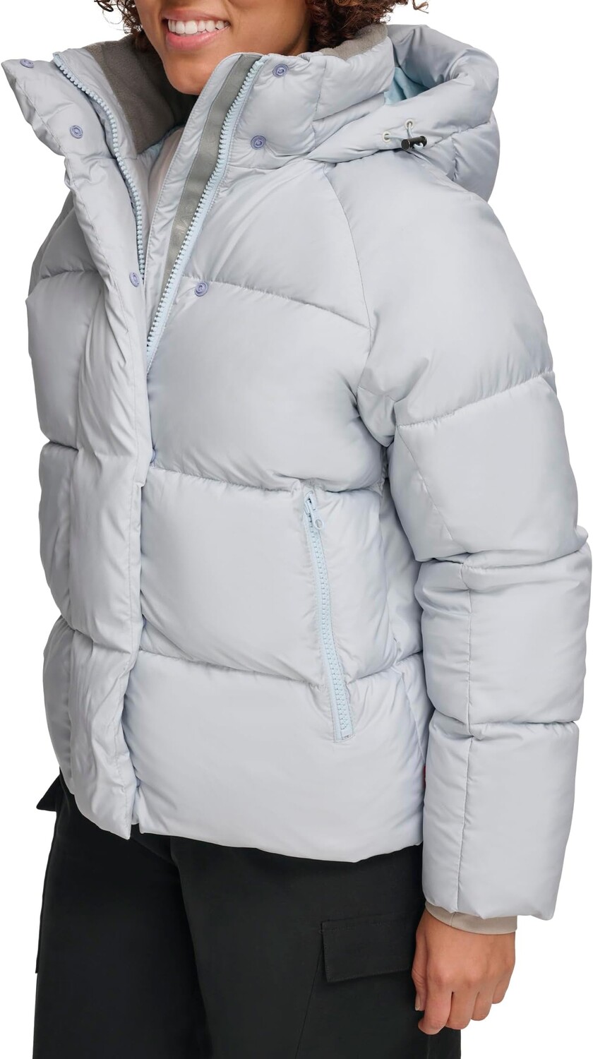 

Стеганый пуховик Bubble с капюшоном Levi's, цвет Pale Blue