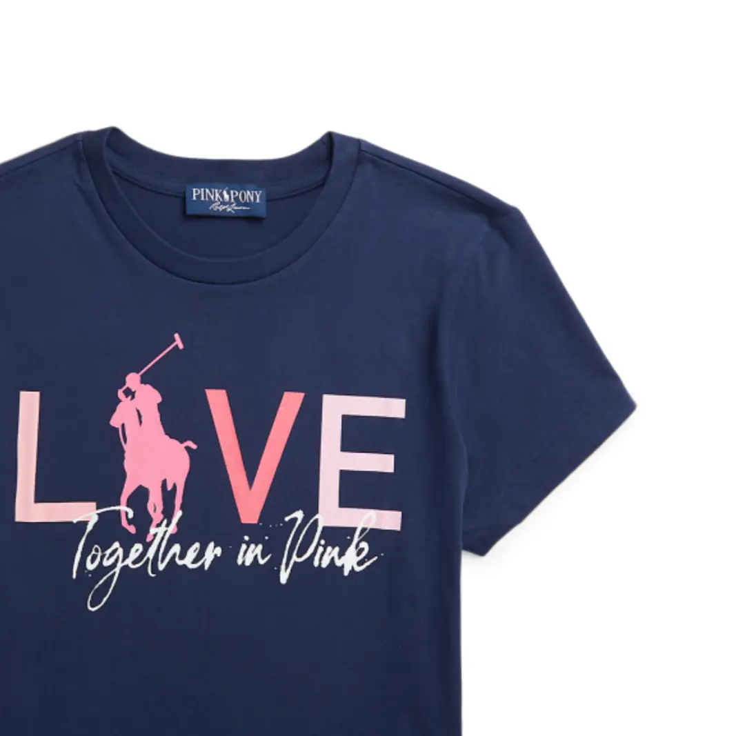Обычная футболка женская Polo Ralph Lauren, синий — фото 3