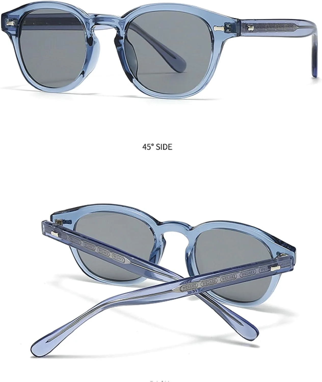 

Солнцезащитные очки Melrose Luxury в маленькой оправе для женщин и мужчин, винтажный панк, с заклепками, защита от ультрафиолета UV400, артикул 28018, Blue