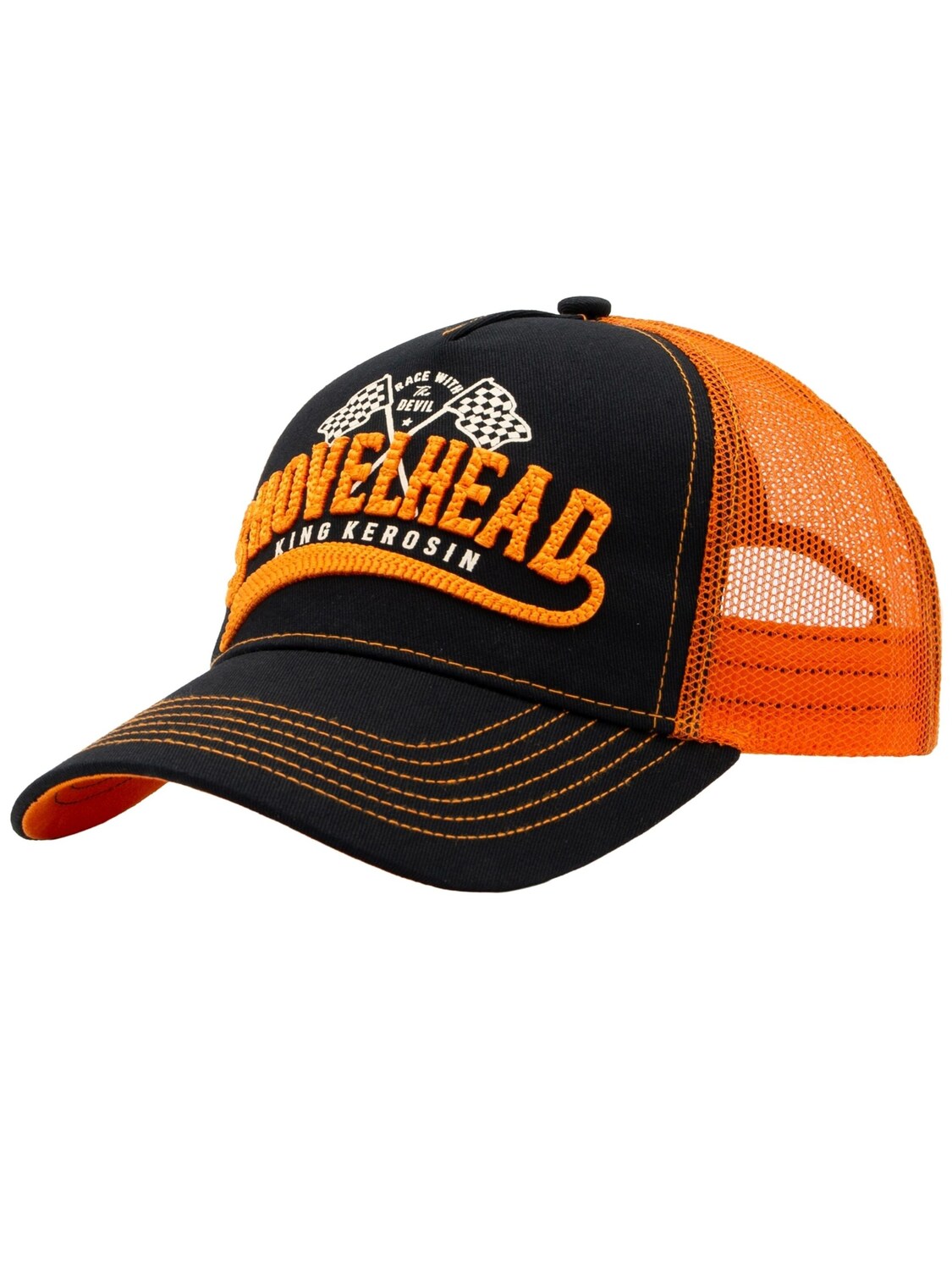 

King Kerosin Кепка 'Shovelhead' в цвете Orange Red