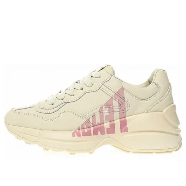 Кроссовки rhyton 'lemon pink' Gucci, розовый