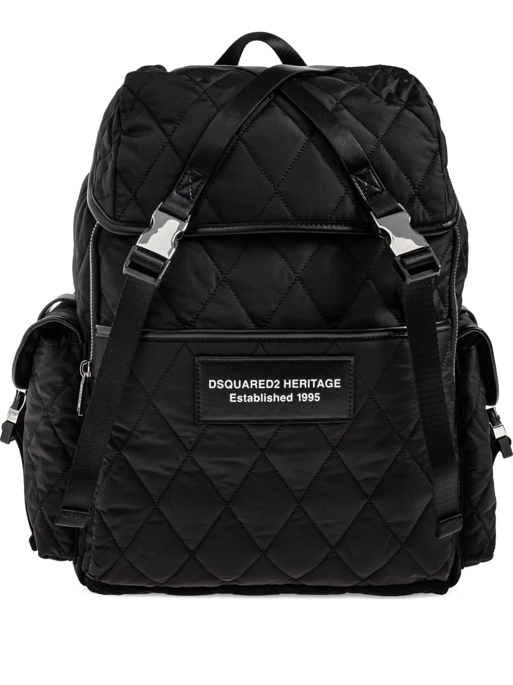 

Стеганый рюкзак DSQUARED2, черный