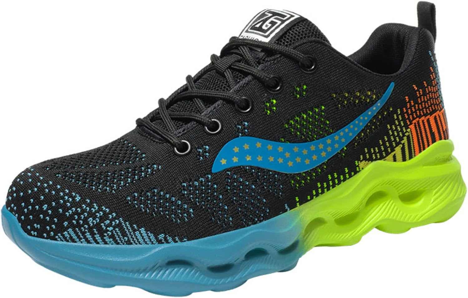 

Мужские ботинки с стальным носком Micoklinlin, дышащая сетка, летние кроссовки для промышленного и строительного труда, синий