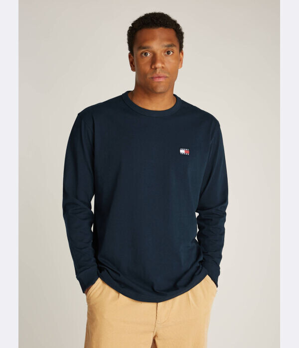 

Лонгслив Tommy Jeans Regular Fit, синий