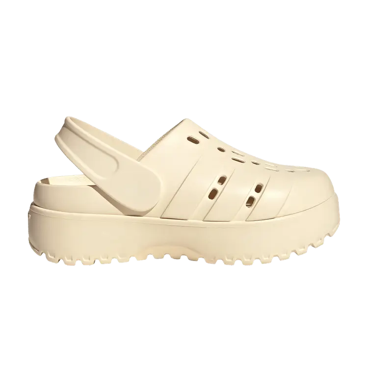 Сабо Wmns Adilette Platform Clog 'Wonder White', кремовый