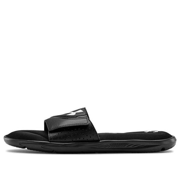 

Тапочки ignite 6 slide 'black white' Under Armour, черный