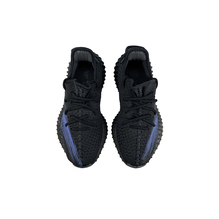 Yeezy Boost 350 V2 Противоскользящие Износостойкие Низкие Повседневные Кроссовки Unisex Черный Синий Adidas Originals — фото 4
