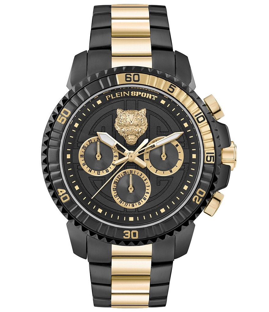

Philipp Plein Sport Powerlift Мужские золотые металлические кварцевые часы с хронографом, черный