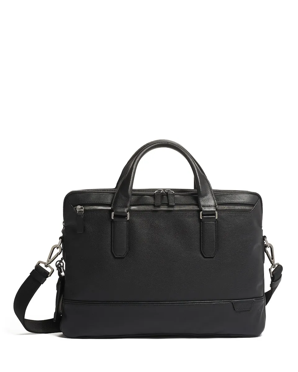 

Мужской портфель Sycamore Harrison Slim Leather черного цвета Tumi, черный