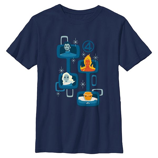 

Футболка с принтом Fantastic Four для мальчиков 6-20 Marvel