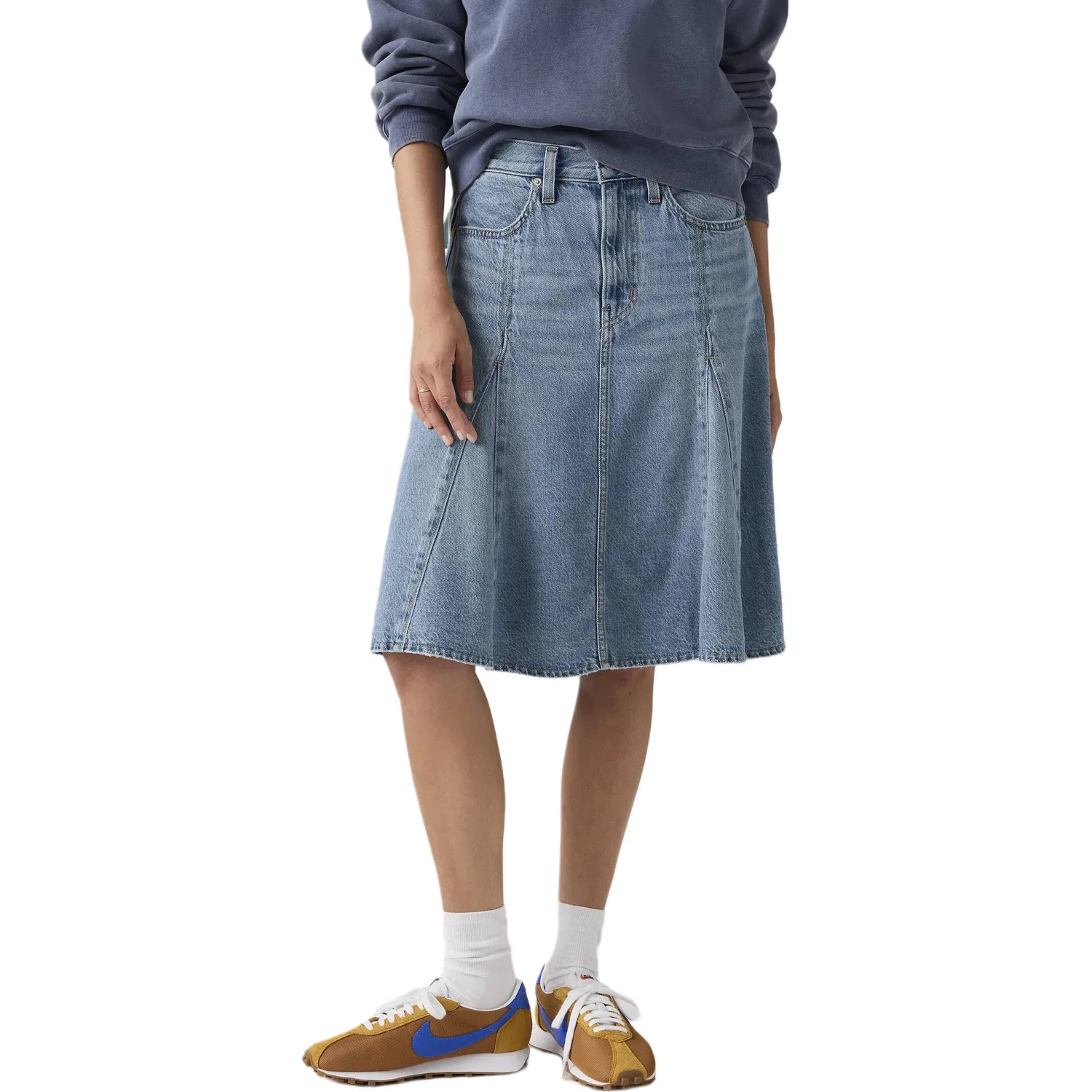 Джинсовая юбка миди женская Medium Washed Levis