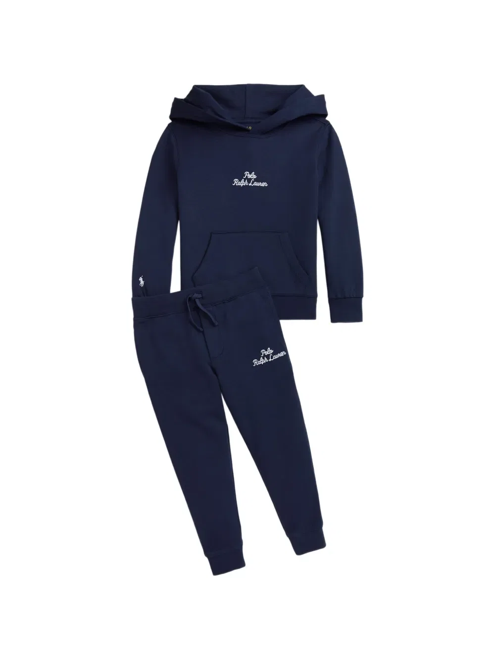 Худи с вышитым логотипом Polo Ralph Lauren Kids, синий — фото 3