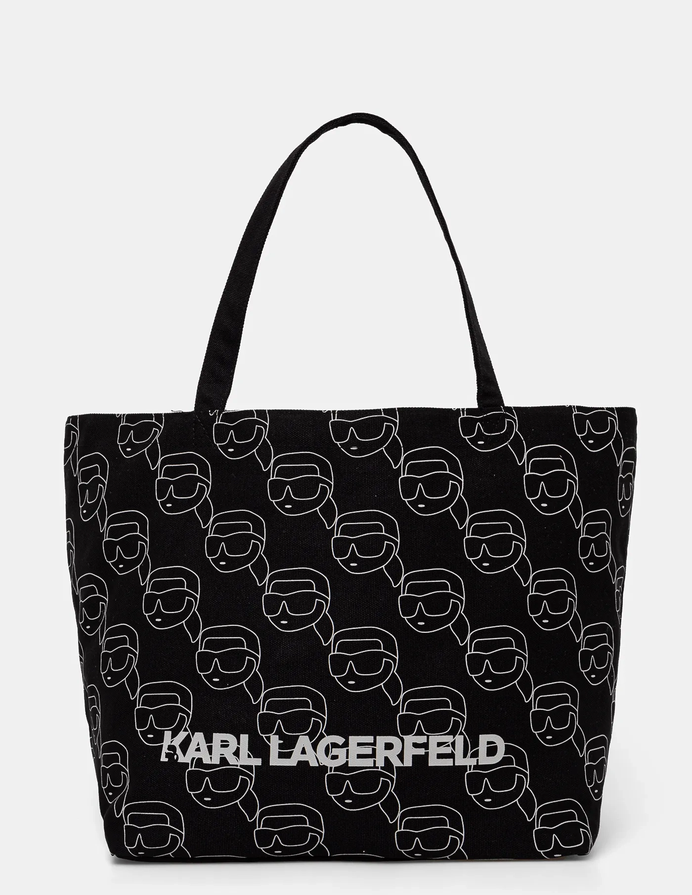 

Хлопковая сумочка Karl Lagerfeld, черный