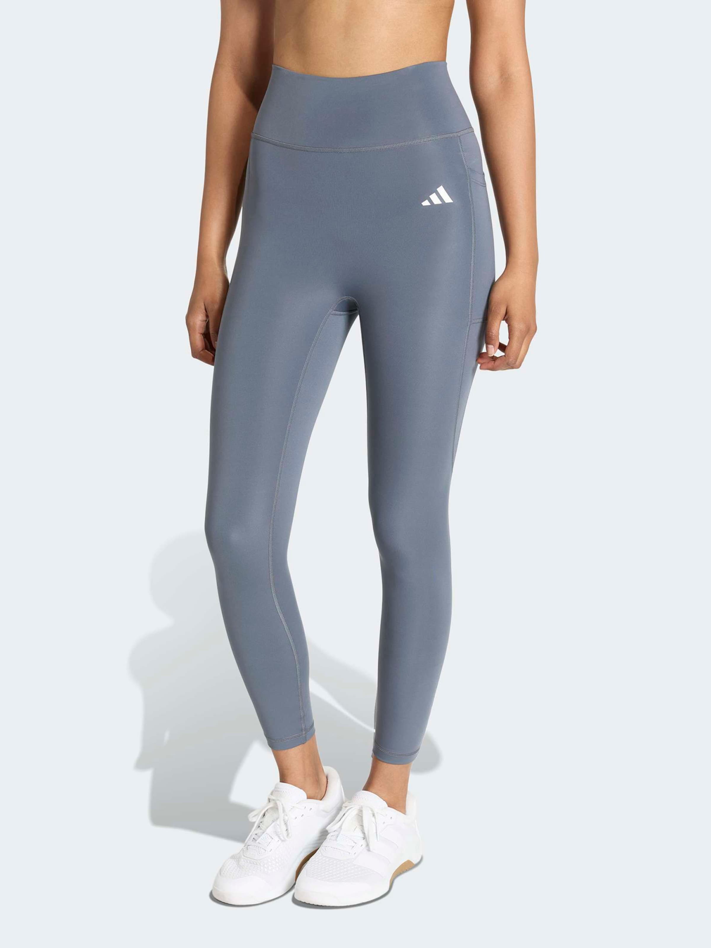 Adidas Performance Узкие спортивные штаны 'Optime Power Essentials' в цвете Smoke Blue — фото 2