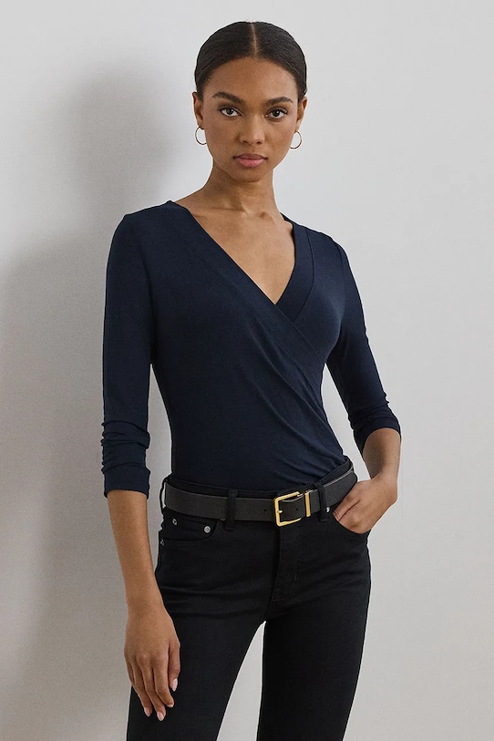 

Лонгслив Lauren Ralph Lauren, темно-синий