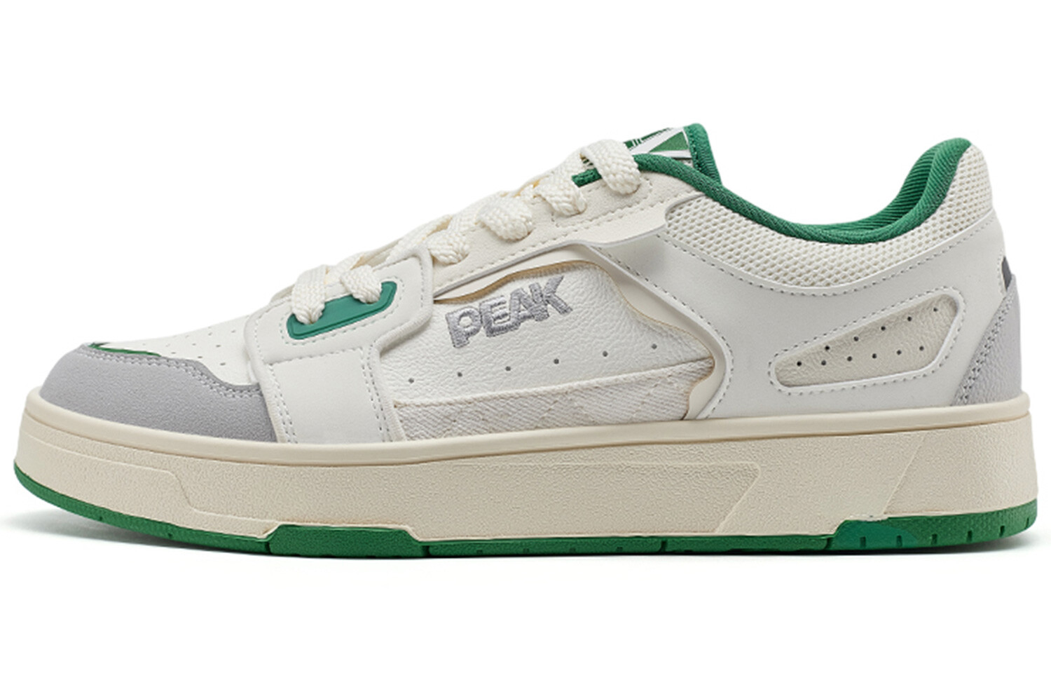 

Кроссовки PEAK Skateboarding Shoes Men Low-top Beige/grass Green, Зеленый, Кроссовки PEAK Skateboarding Shoes Men Low-top Beige/grass Green