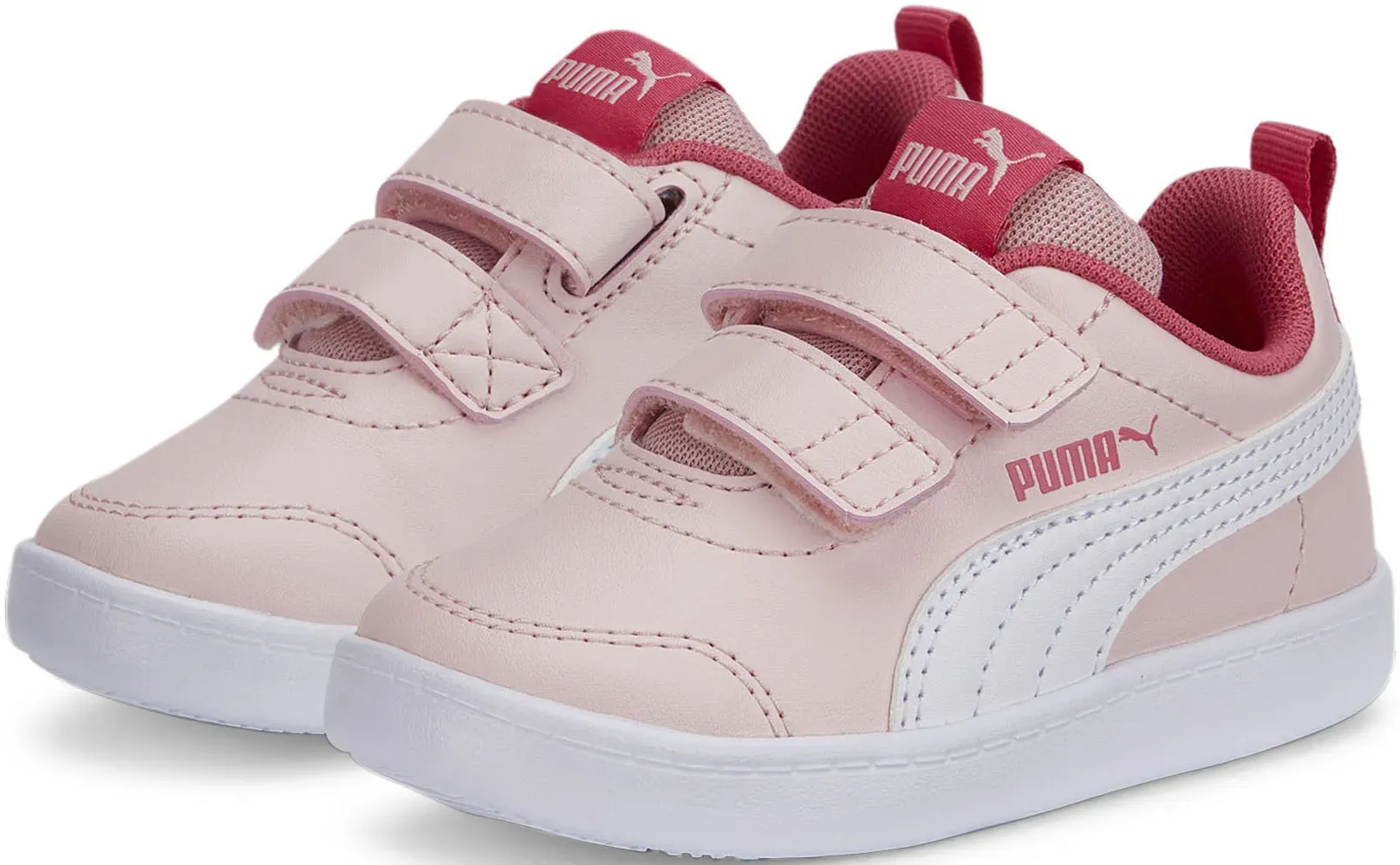 

Кроссовки PUMA "COURTFLEX V2 V INF", с застежкой-липучкой для малышей, цвет Almond Blossom- Puma White