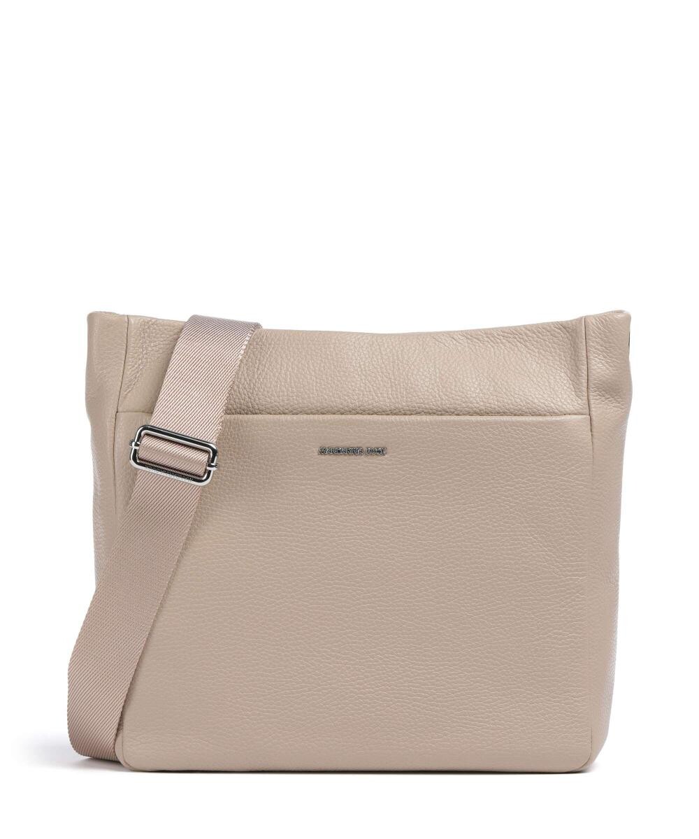 

Сумка на плечо из мягкой кожи из зернистой телячьей кожи. Mandarina Duck, коричневый