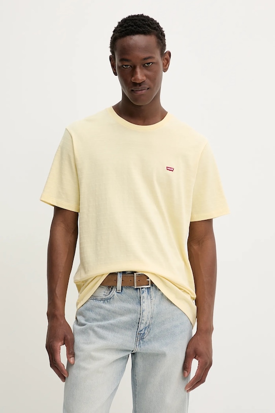 

Хлопковая футболка Levi'S, желтый
