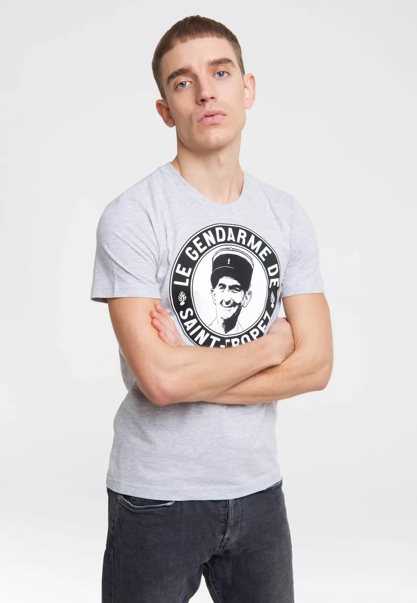 

Logoshirt Футболка "Жандарм Сен-Тропе" с принтом Луи де Фюнеса, серый