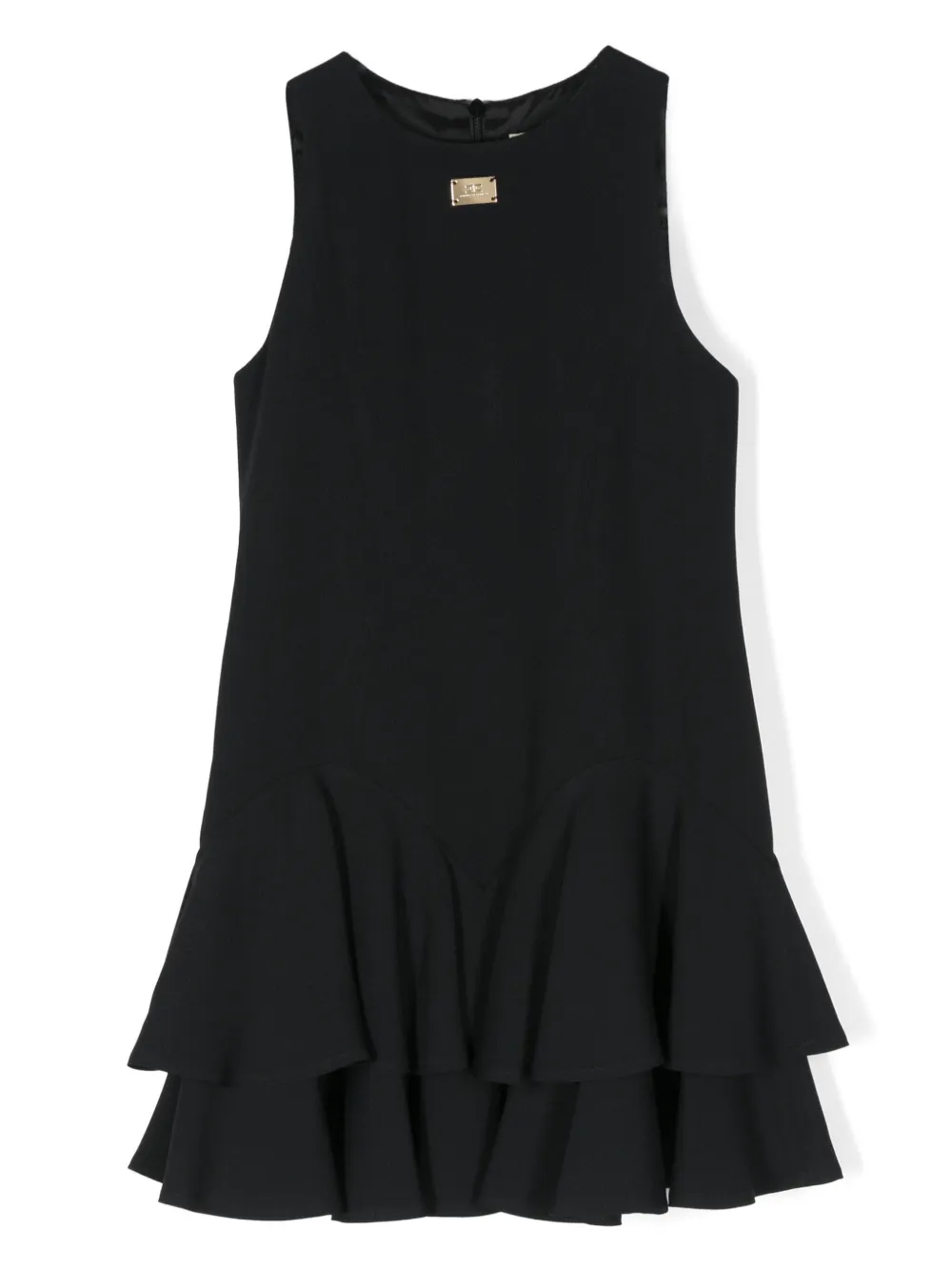 

Платье с оборками Elisabetta Franchi La Mia Bambina, черный