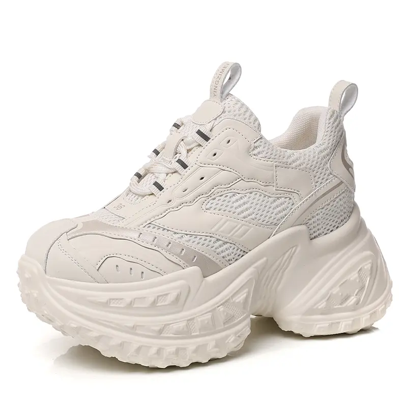 

Кроссовки NRDROFFICIAL Chunky Sneakers Women's Low-Top, Бежевый, Кроссовки NRDROFFICIAL Chunky Sneakers Women's Low-Top