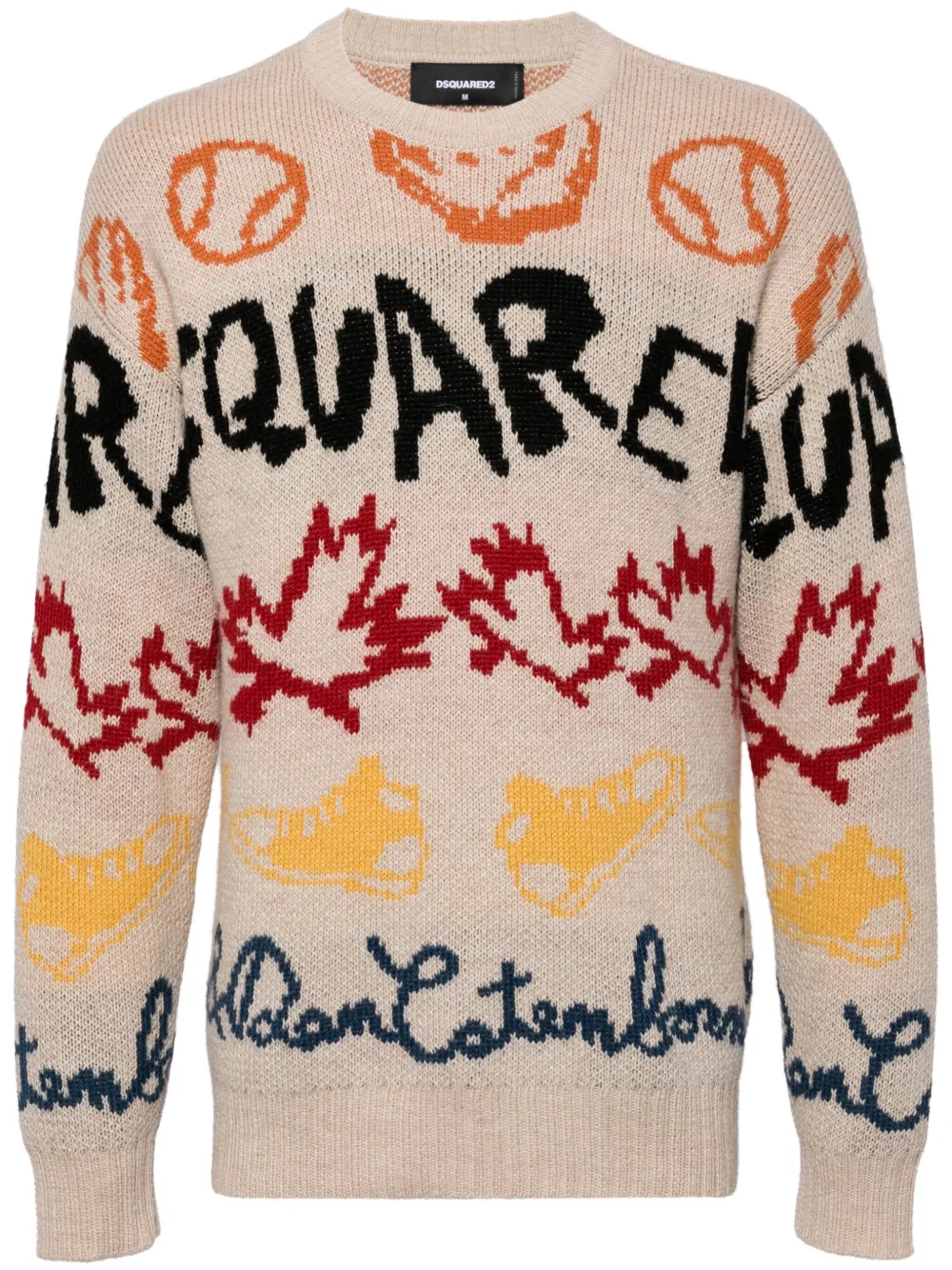 

Джемпер Baseball с логотипом DSQUARED2, нейтральный