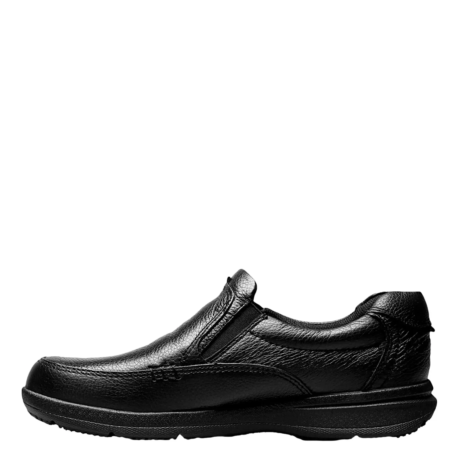 Мужские мокасины-слипоны Nunn Bush Cam Moc Toe из черной зернистой кожи 84696-222 — фото 2