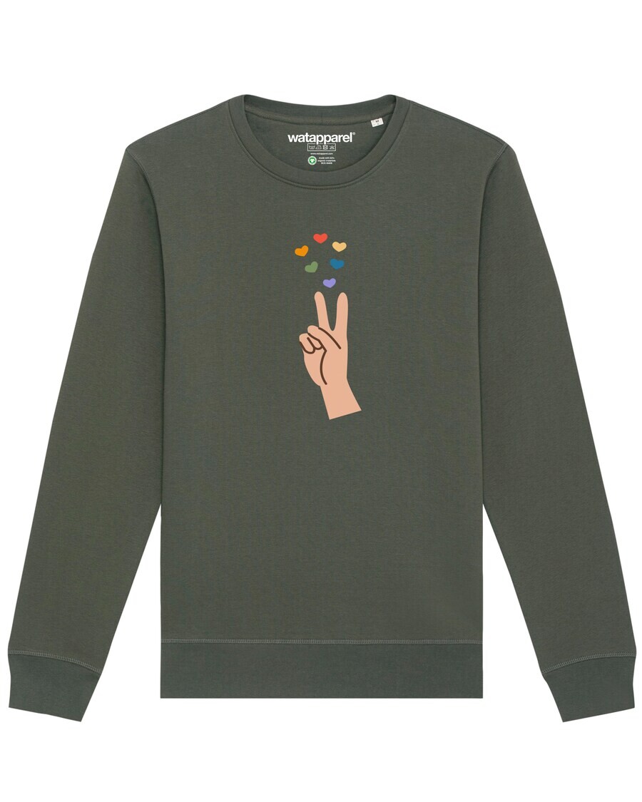 

Свитер Watapparel Sweatshirt Spread love, хаки