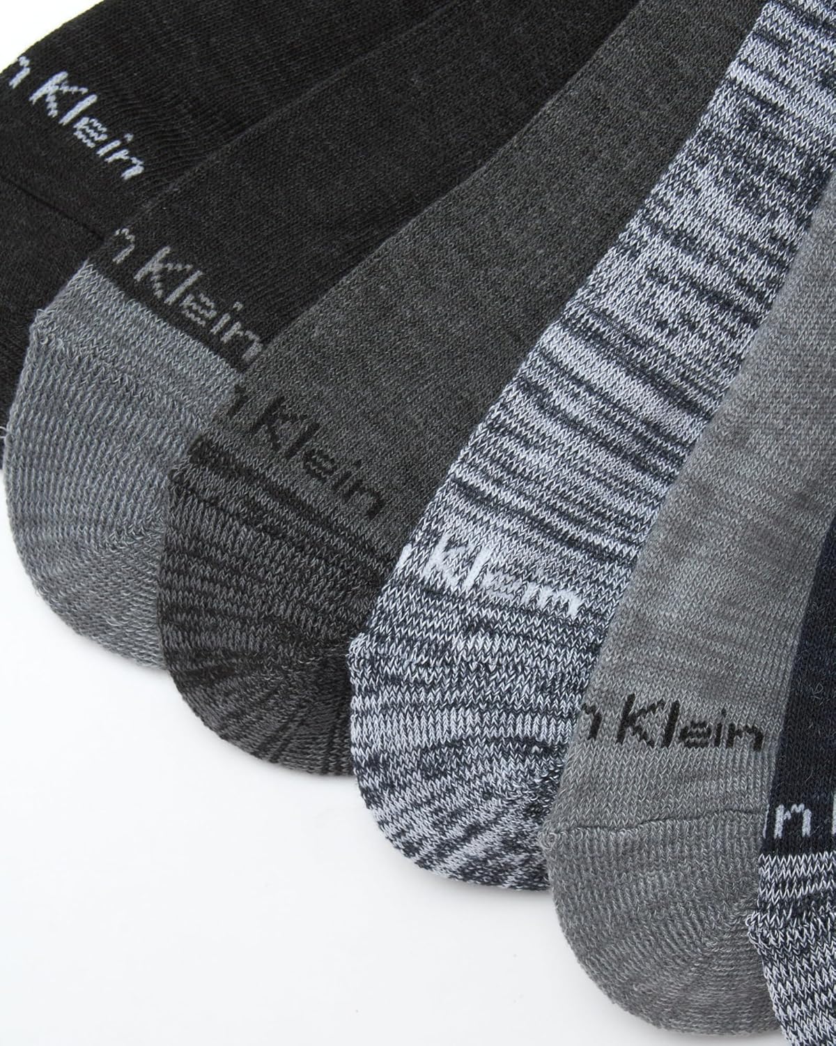 Мужские носки Calvin Klein High Quarter - 6 пар дышащих мягких амортизирующих мини-носков для мужчин (размер обуви: 7-12), Assorted — фото 4