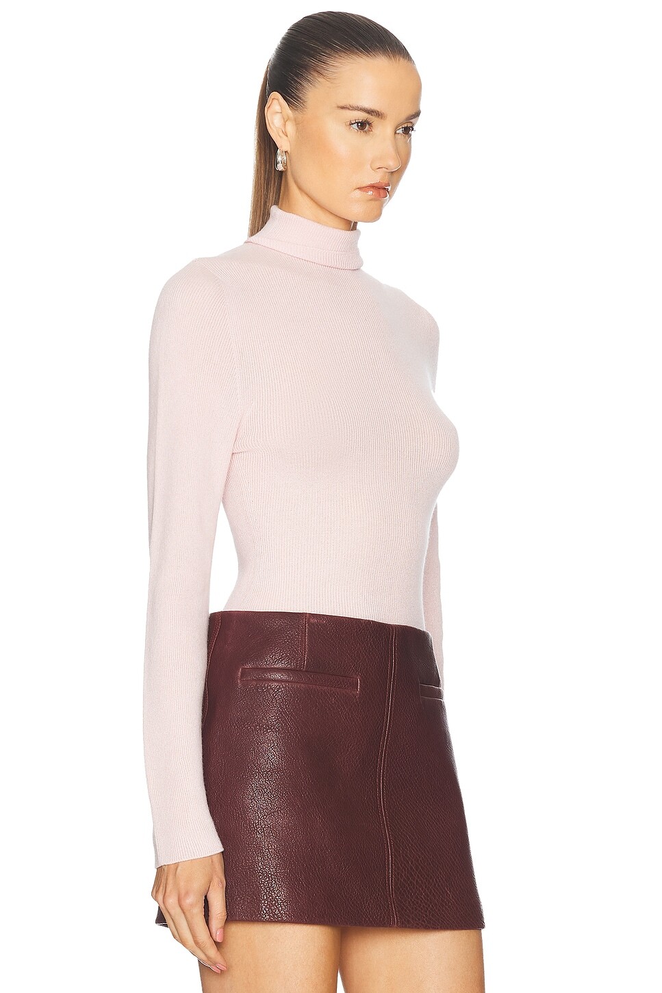 

Топ с водолазкой Delicash The Elder Statesman, цвет Baby Pink