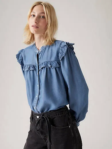 

Блузка Gianna с длинными рукавами Levi's, цвет Step Up Dark - Medium Wash