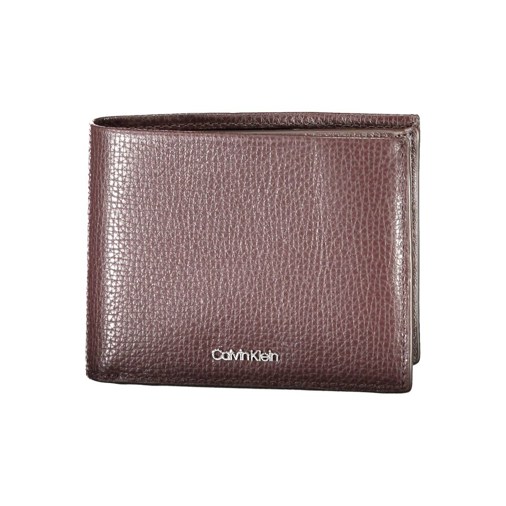 

Коричневый кожаный кошелек Calvin Klein, Brown