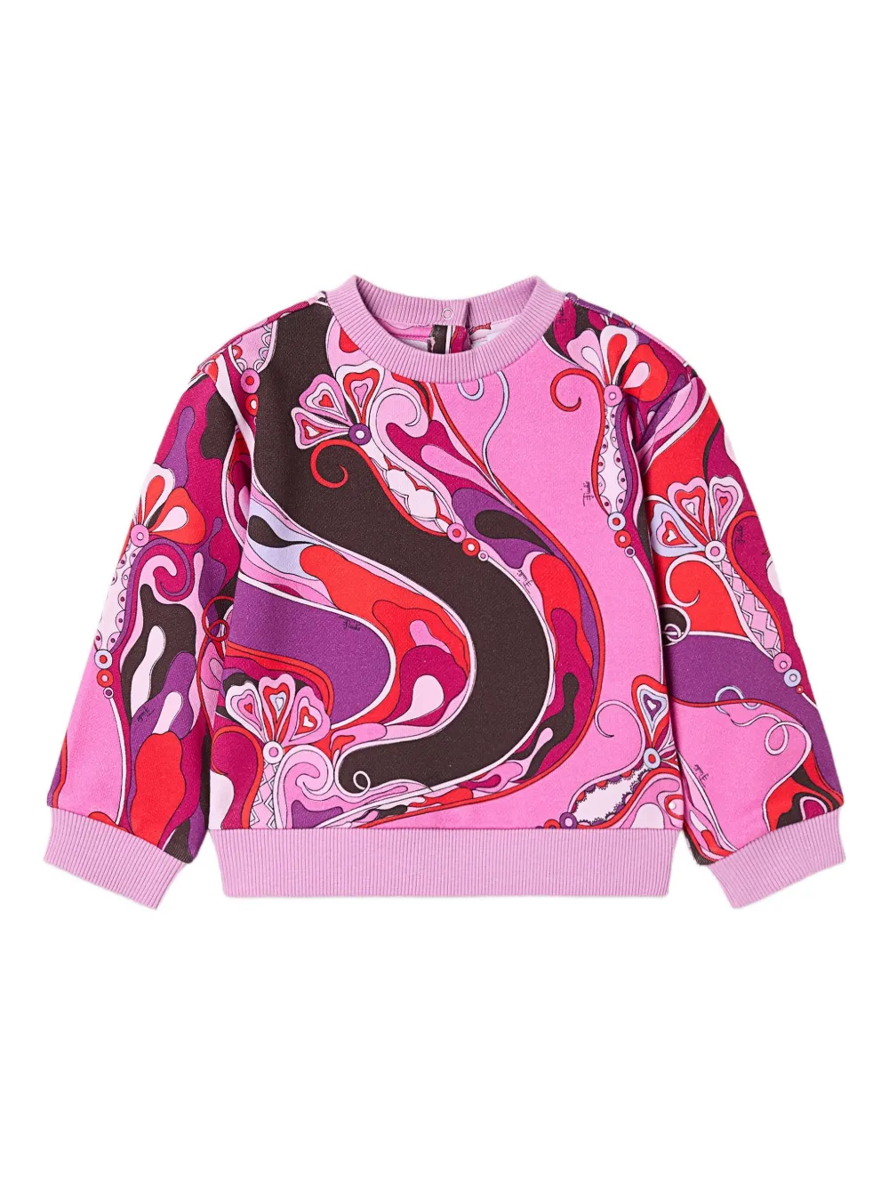 

Свитшот с принтом "Орхидея" Pucci Junior, розовый