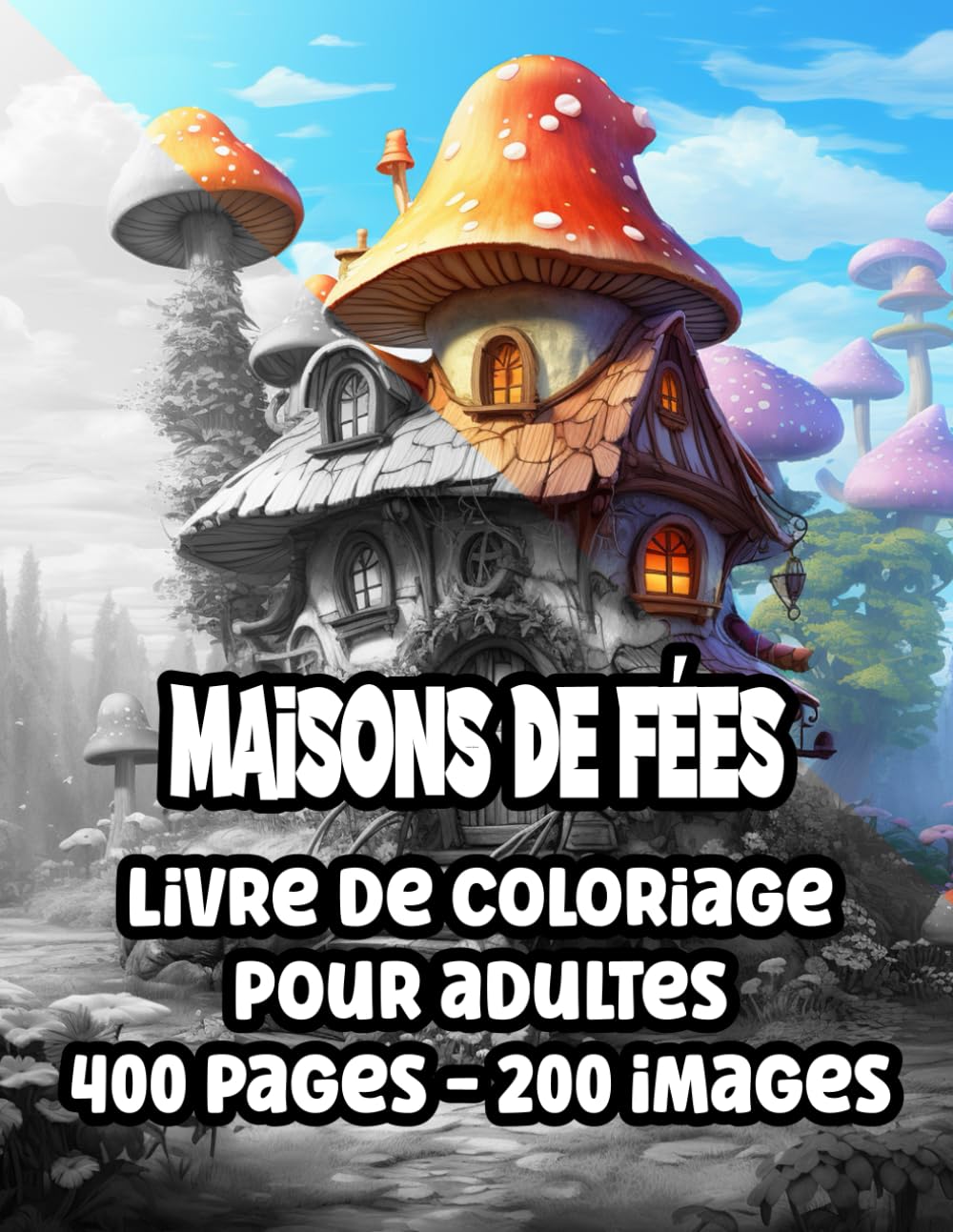

Livre de coloriage Maisons de fées: 200 images - 400 pages pour adultes (French Edition) (Independently published)