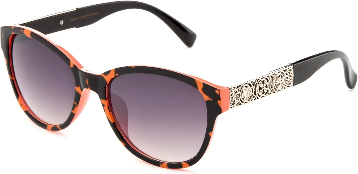 

Newbee Fashion - "Velvet Daisy": уникальные солнцезащитные очки в форме "кошачьего глаза" с градиентными линзами UV400 Newbee Fashion Sunglasses, Tortoise/Orange