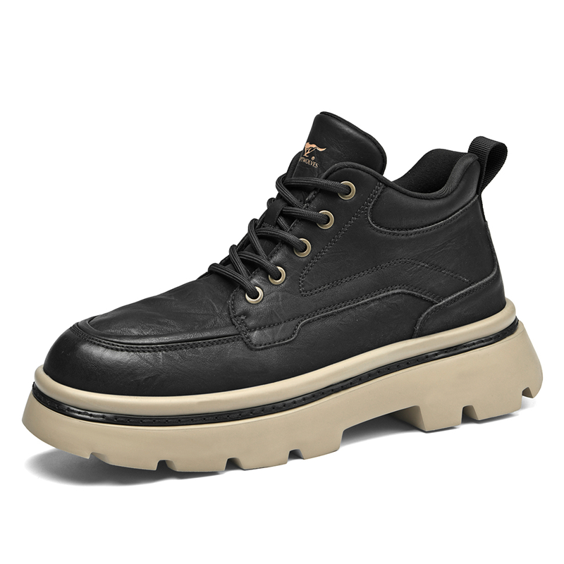 

SEPTWOLVES Короткие мартинсы мужские черные, цвет Black (Standard Leather Shoe Size)