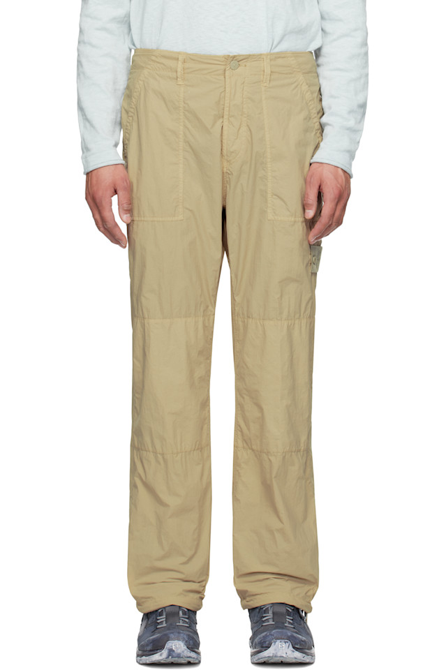 

Нейлоновые матовые брюки Ghost Stone Island, бежевый