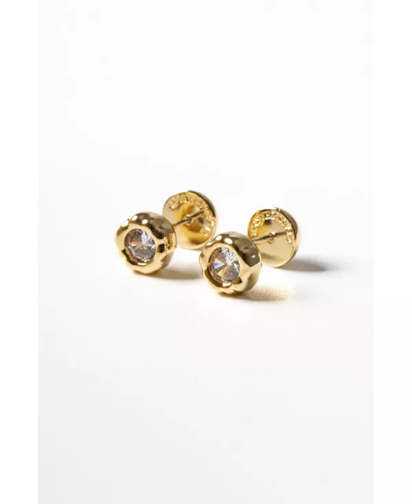 

Серьги-Гвоздики Skyler с расплавленным кубическим цирконием Classicharms, gold/white