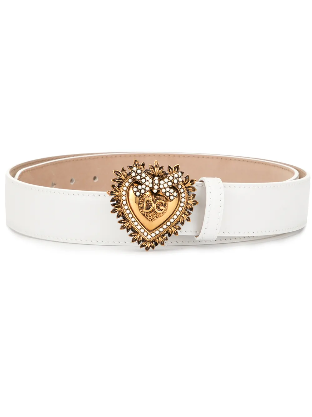

Декорированный ремень Devotion DOLCE & GABBANA, белый