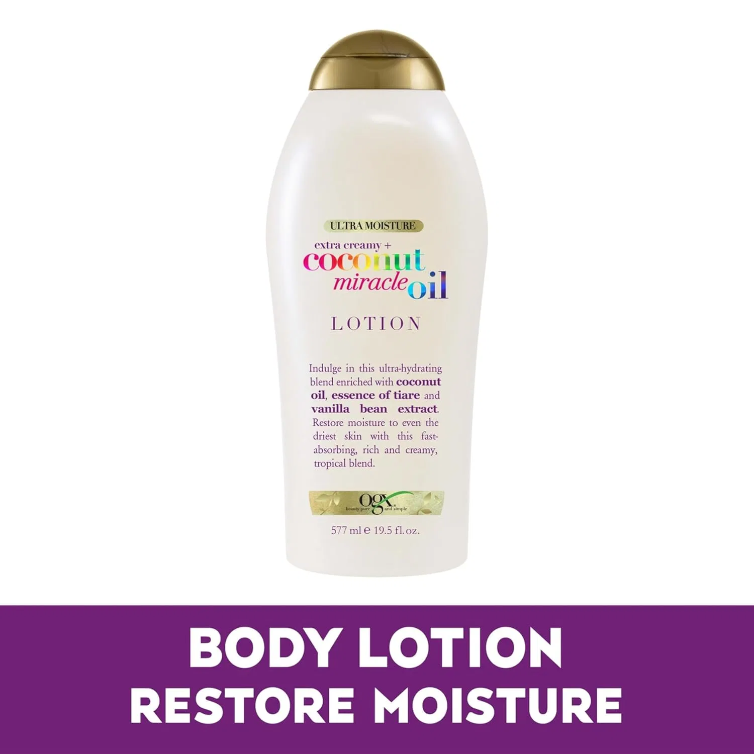 Ультраувлажняющий лосьон для тела OGX Coconut Oil Miracle, 577 мл Ogx — фото 2