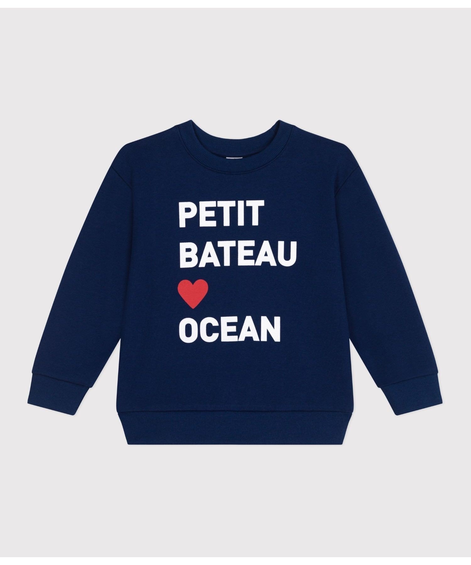 Пуловер из толстовки PETIT BATEAU, Navy