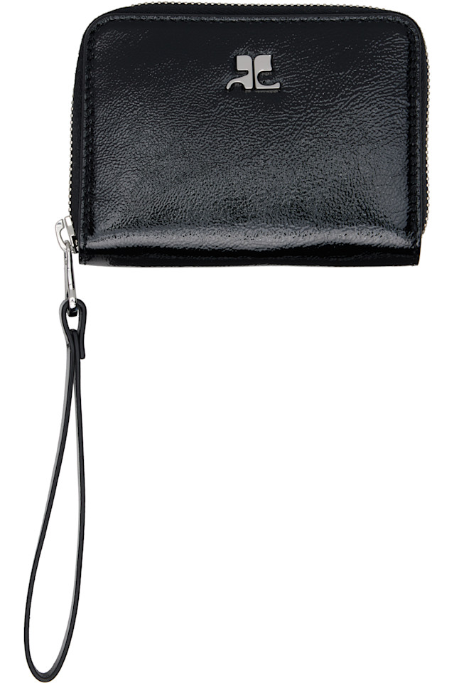 

Компактный кошелек Naplack на молнии Courrèges, черный