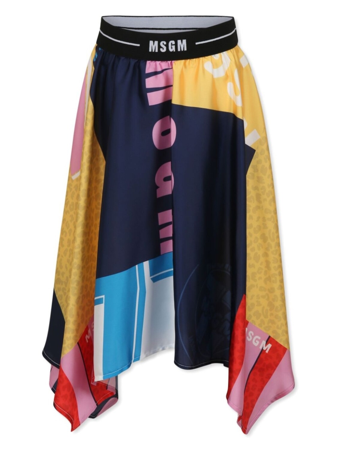

MSGM Kids юбка с логотипом, розовый