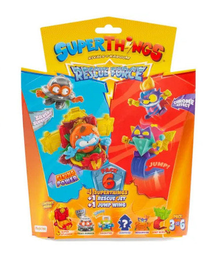 

Superthings: 4 фигурки + 2 автомобиля Rescue Force S10 Pack3Of6 Magic Box