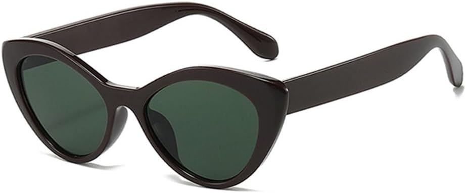 

Женские солнцезащитные очки «кошачий глаз» с защитой от УФ-излучения UV400 для занятий спортом на открытом воздухе, бега и езды на велосипеде generic, Brown Dark Green