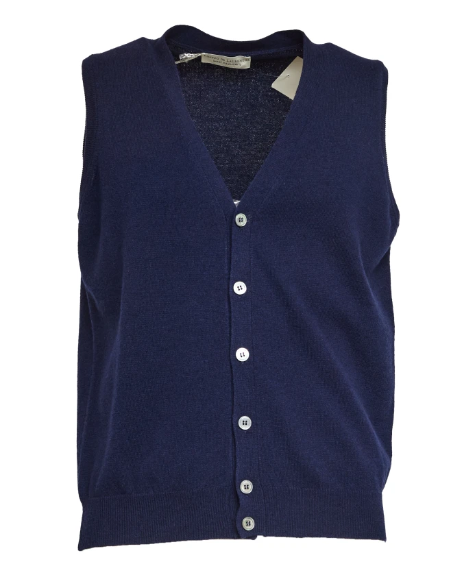 

Жилет на пуговицах Filippo De Laurentiis, синий